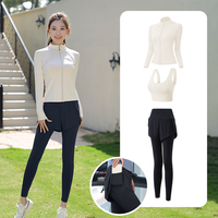 瑜伽服运动套装女秋冬专业高端房高级感速干衣跑步服 M
