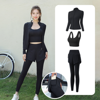 瑜伽服运动套装女秋冬专业高端房高级感速干衣跑步服 XXL