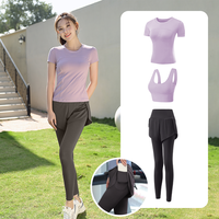 瑜伽服运动套装女秋冬专业高端房高级感速干衣跑步服 L