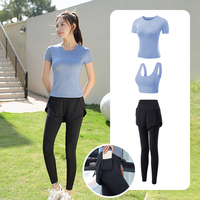 瑜伽服运动套装女秋冬专业高端房高级感速干衣跑步服 L