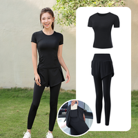 瑜伽服运动套装女秋冬专业高端房高级感速干衣跑步服 XXL