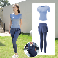瑜伽服运动套装女秋冬专业高端房高级感速干衣跑步服 L