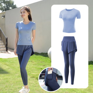 瑜伽服运动套装女秋冬专业高端房高级感速干衣跑步服 XL