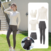 瑜伽服运动套装女秋冬专业高端房高级感速干衣跑步服 L