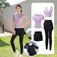 瑜伽服运动套装女秋冬专业高端房高级感速干衣跑步服 M