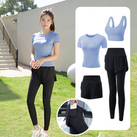瑜伽服运动套装女秋冬专业高端房高级感速干衣跑步服 L