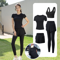 瑜伽服运动套装女秋冬专业高端房高级感速干衣跑步服 XXL