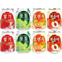 多口味大果肉韩国九日果肉果汁饮料食品组合装238ml*8罐