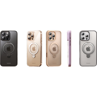  BASEUS/倍思 自带支架 手机壳 支架 磁吸  PC+TPU+铝合金 金色