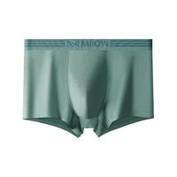 猫人3条装男士全棉内裤7A级抑菌裆中腰男式四角裤u凸短裤头宽腰内裤 M9208G L(80-120斤)