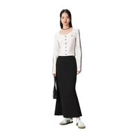 PEACEBIRD/太平鸟 修身短款 女士长袖T恤