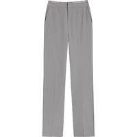 限尺码：LILY 夏季通勤款显瘦侧开叉高腰直筒西装裤