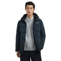 波司登(BOSIDENG)秋冬休闲羽绒服男款90绒百搭通勤短款防风连帽保暖外套 黑黛绿4198 185/100A