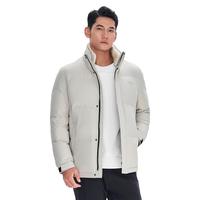 海澜之家（HLA）羽绒服男24立领石墨烯外套男冬季 HWRAW4W039A米杏87 L 175/92A 137~150斤