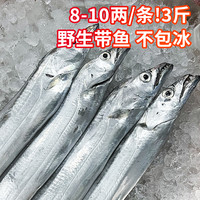 舟山带鱼整条海鲜东海水产新鲜鲜活冷冻小眼海钓油带鱼非刀鱼整箱