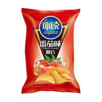 可比克番茄味薯片55g*6包袋装办公室休闲零食大礼包膨化食品