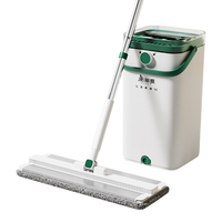 美丽雅清污分离平板拖把家用一拖净免手洗2024带桶刮洗一体36cm 36cm2布⭐铝合金面板⭐清污分离