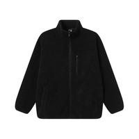 京东京造 外套夹克男羊羔毛25秋冬宽松加厚服装衣服 黑色 L