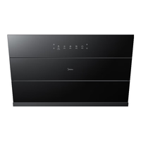 美的（Midea）家用油烟机 23立方爆炒大吸力 挥手智控 自动清洗 Wi-Fi智控抽油烟机CXW-280-CC23X