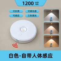 得利来 DOLILO 小山丘人体感应灯人来即亮人走即灭免接线展示柜灯led充电小射灯