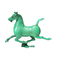 甘肃省博物馆 文创文物经典复原款冰箱贴蓝莲盏铜奔马留言贴