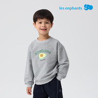 丽婴房（Les enphants）丽婴房儿童卫衣秋冬套头圆领卫衣儿童男女童水果落肩袖宽松上衣 经典灰 120 cm