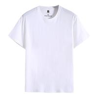 LEP真维斯纯棉白色打底衫体恤圆领短袖T恤男女生半袖衣服春季上衣