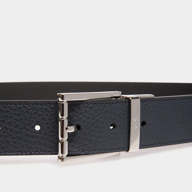 BALLY 巴利 男士双面商务礼盒装 海军蓝/黑色牛皮皮带腰带