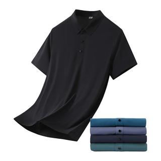  pierre cardin/皮尔·卡丹 商务休闲百搭 男士短袖T恤  黑色 M