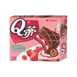 好丽友 Q蒂蛋糕 红丝绒莓莓味 336g
