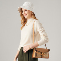 PALUOPO 帕罗 休闲百搭100%山羊绒衫女士秋冬基础多色半高领针织保暖毛衣