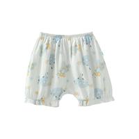 aqpa宝宝纱布短裤夏季薄款男童女童夏装灯笼裤子婴儿纯棉睡裤清凉 小天一号 120cm