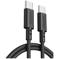 ThinkPlus苹果15/16充电线双头type-c数据线PD100W快充ctoc车载5A适用iPhone15/16iPad/MacBook笔记本1m黑