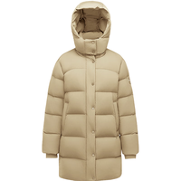 波司登（BOSIDENG）25羽绒服女中款90绒时尚休闲舒适生活冬厚保暖外套B250245388 【趋势】优乐卡其7E69 S 160/84A 体重约100-110斤