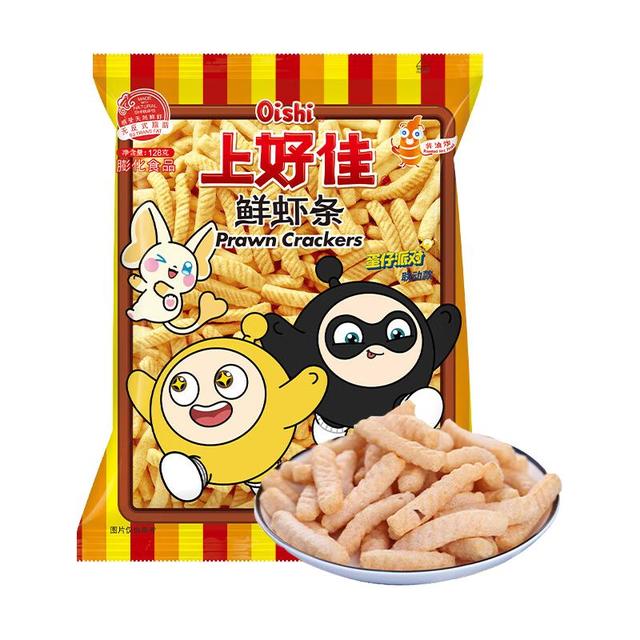 上好佳 膨化零食鲜虾条128g