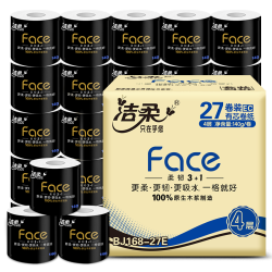 C&S 洁柔 Face 卫生纸 4层140g27卷