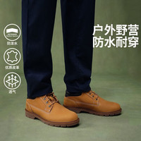 添柏岚(Timberland)马丁靴秋冬户外徒步登山防泼水皮革低帮大黄靴耐磨美式工装靴 A1P3LW/231小麦色 43.5