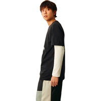 移动端、京东百亿补贴：adidas 官方neo男女情侣纯棉印花舒适运动上衣圆领短袖T恤 黑色 A/XS