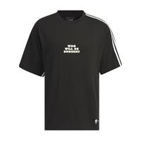 阿迪达斯 （adidas）短袖neo男女款秋季宽松透气圆领三条纹休闲衣训练运动T恤 IP9365/皮克斯三眼仔联名 S