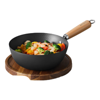 九阳(Joyoung)炒锅小铁锅迷你家用无涂层平底炒锅炒菜锅22cm一人食辅食炒锅