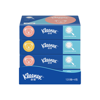 Kleenex 舒洁 小熊印花抽纸 2层*120抽*4包(200*166mm)