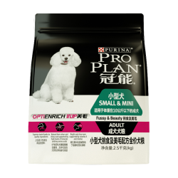 冠能 优护营养系列 优护美毛小型犬成犬狗粮 2.5kg