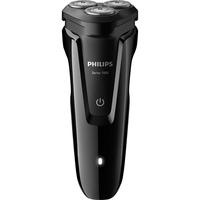 飞利浦（PHILIPS）电动剃须刀男士 全身水洗刮胡刀充电式胡须刀干湿两用三刀头 S1010 +收纳包便携套装