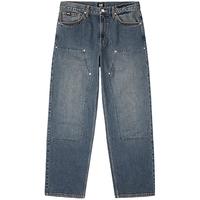 Lee【张凌赫代言】25秋新EasyRider761宽松阔腿深蓝色男牛仔裤潮 深蓝色 34