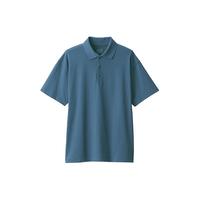 無印良品 MUJI Walker 男式 防紫外线性能 POLO衫 防晒衫防晒衣防晒服BIA05A3S 烟熏蓝色