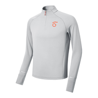 马孔多()原创单品|加绒立领半开拉链跑步上衣4代吸湿排汗玉石灰男L