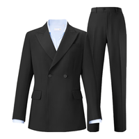 HLA海澜之家西服套装女春秋商务通勤西装女装 黑色（净色）(Y1) S (155/80A)