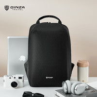 银座 GINZA 男士双肩包 商务简约大容量电脑包