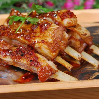 仲亨记宁夏滩羊肉 生鲜羊排羊肋排 羔羊小排 可做手抓羊排 烧烤食材 【散养乳羔羊】寸排