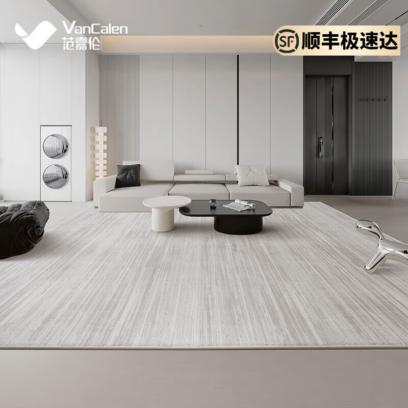 范嘉伦（VanCalen）地毯客厅灰色轻奢高级简约大气房间卧室家用商用土耳其进口 云镜 2